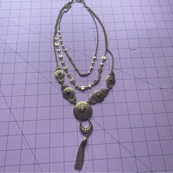 Brass necklace - Picture 3 of 8